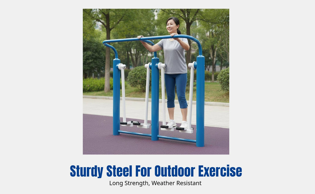 Outdoor Fitness Equipment, Chin-Up Bar, Community Square Gym Path, Sturdy Steel Frame
