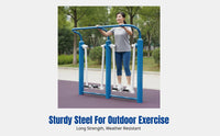 Outdoor Fitness Equipment, Chin-Up Bar, Community Square Gym Path, Sturdy Steel Frame