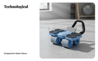 Abdominal Wheel with Automatic Return, Four-Wheel Stability, Home Fitness Equipment, Creative Core Strength Design