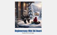 Unrestricted MiniSki Skates, portable mini winter skates, adjustable bindings, winter play, beginner-friendly