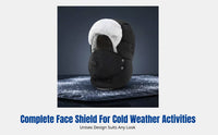 Winter Ushanka Hat, Warm Windproof, Ear Protection, Unisex, Detachable Goggles, Skiing & Cycling