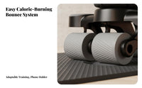 Smart Four-Wheel Ab Roller, Automatic Bounce, Wide Elbow Support, Home Fitness