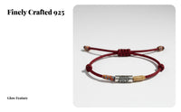 fine silver Zodiac Horse Red String Bracelet, Adjustable Handmade fortunate trinket for Women, Year of the Horse