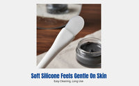 New Double-Ended Silicone Face Mask Brush, Multi-Use Soft Head Fish Tail Facial Mud Applicator Tool