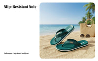 Men's Flip Flops, Summer Outdoor Non-Slip Thong Sandals, PVC Beach Slides