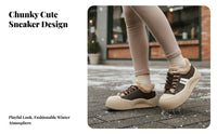 super Soft Chunky shoes, Fleece Lined, Warm Thick Sole, Non-Slip, Women, Winter 2025, Lamb Fleece, comfortable