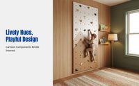 Indoor Kids Climbing Wall, Wooden Interactive Training, Kindergarten, Gym, Playroom