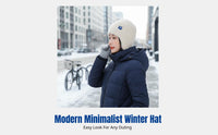 Knit Hat, Plush Warm Earflap, Unisex Winter Outdoor Cycling Ski Cap