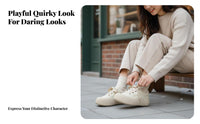 Milk cream Plush athletic shoes, Women's Winter elevated Shoes, Chic relaxed Korean design, distinctive Round foot