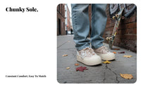Chunky front athletic shoes, Cute Winter Bread Shoes, Retro Thick Sole, Women, academic look