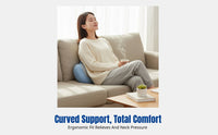 Electric Massage Pillow, Neck & Lumbar Support, Rechargeable, Multi-Dimensional Kneading, Heat Function
