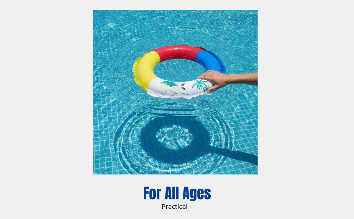 Firm Foam Aquatic Ring, Adult Lifebuoy, No-Inflate Cartoon Float, Random Pattern, PVC