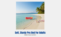 Inflatable Pool Float Lounger, Mesh Lounge, Adult Floating Bed, Modern Design, Lightweight PVC, Summer Water Relaxation