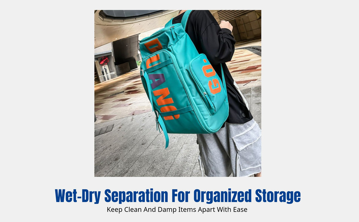 Ski Backpack, Large Capacity, Wet Dry Separation, Outdoor Travel Hiking Gym