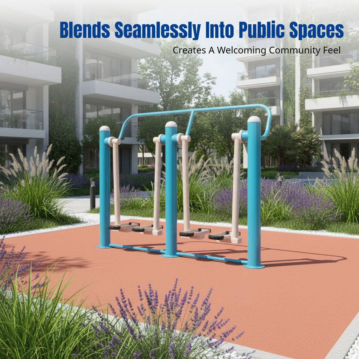 Open-Air Exercise Equipment, NSCC Certified, Community Fitness Path, Elderly Use, New Steel Design