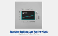 Thick Canvas Wrench Storage Bag, Doubleuse Ratchet Tool Organizer, Multi-functional Hardware Pouch