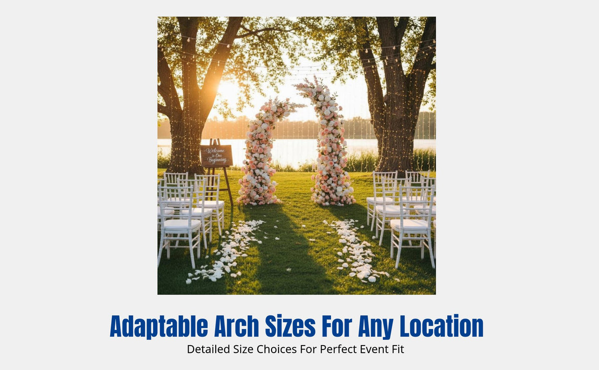 Outdoor Horn Arch Artificial Floral Arrangement, Wedding Backdrop Decoration, Faux Flower Arch for event, Photography Setup