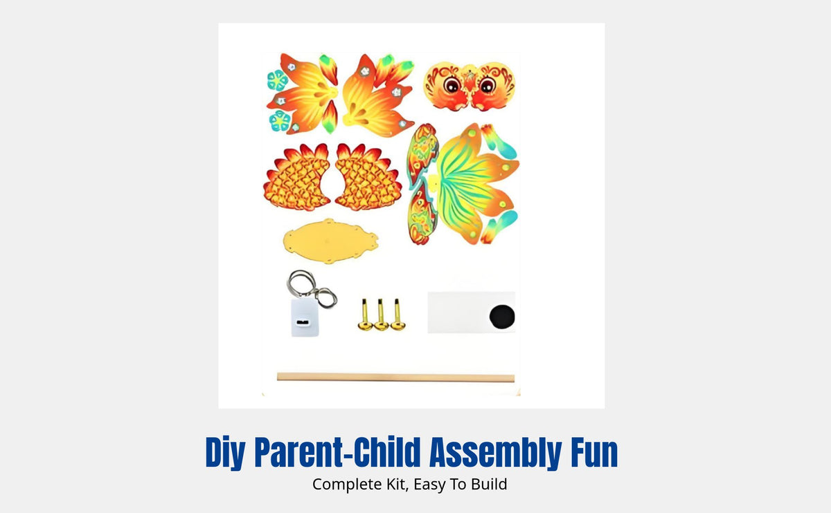 Koi Lantern DIY Craft Kit, Children's New Year Dance Prop, Handmade Decoration
