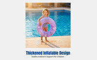 Children's Inflatable Cartoon Float Ring, Kuromi & My Melody, Thickened, Anti-Rollover, Underarm