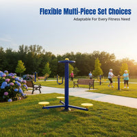 Outdoor Fitness Equipment for Community Recreation Areas, Stainless Steel, Elderly Exercise, Multi-Set Combination, Official Specification