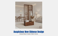 Multi-Purpose Partition Cabinet, Entryway Coat Rack, Shoe Storage Bench, Hallway Organizer, Modern Chinese Style