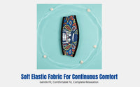 Diving Mask Strap, Double-Layer, Anti-Tangle, Hair Protection, Cartoon Sea Design, Hook-and-Loop Fastening