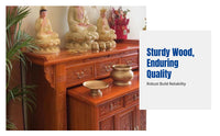 Hardwood Altar Table, Buddhist Offering Table, Chinese Style, Home or Temple