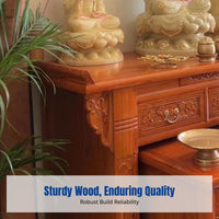 Hardwood Altar Table, Buddhist Offering Table, Chinese Style, Home or Temple