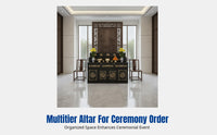 Hardwood Multitier Altar Table, Home Buddhist Shrine, Modern Chinese Cabinet