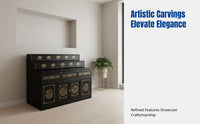 Hardwood Multitier Altar Table, Home Buddhist Shrine, Modern Chinese Cabinet