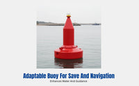 Nautical Navigation Buoy, 200kg Buoyancy, Water Positioning Emergency Marker, Multi-Color