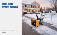 Winter Blower, Full Gear Drive, 14HP Engine, Push Type, Multi-Function, Property Maintenance