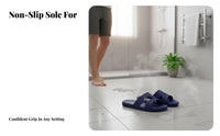 Summer Men's house shoes, Anti-Slip Soft Sole, Indoor Outdoor relaxed Bath Slide Sandals