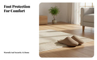 Minimalist Japanese design house shoes, quiet Soft Sole, Unisex Couple, All Season Indoor House Shoes