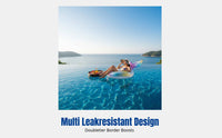 Inflatable Pool Float, Mermaid Sparkle Lounger, Ergonomic Water Bed, Random Design, PVC