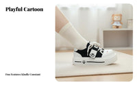 Cute Canvas Shoes, Round front, Soft Girl aesthetic, Comfortable, Cartoon Accent, relaxed shoes for Women