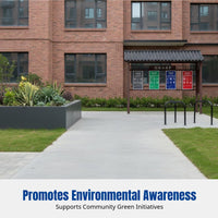 Antique Outdoor Waste Sorting Pavilion, 4-Compartment Recycling Station, Community Collection Point