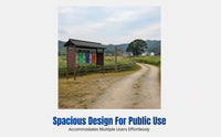 Antique Outdoor Waste Sorting Pavilion, 4-Compartment Recycling Station, Community Collection Point