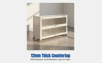 Sintered Stone Kitchen Organizer Cabinet, Freestanding Multi-Functional Storage Rack, Adjustable Sideboard