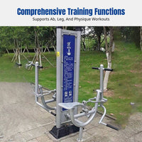 Outdoor Fitness Equipment for Community Recreation Areas, Stainless Steel, Multi-Functional, Elderly, Public Square