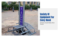 Outdoor Fitness Equipment for Community Recreation Areas, Stainless Steel, Multi-Functional, Elderly, Public Square