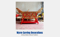 Hardwood Offering Table, Yuanbao Table, Temple Altar Table, Classic Finish