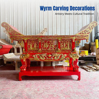Hardwood Offering Table, Yuanbao Table, Temple Altar Table, Classic Finish