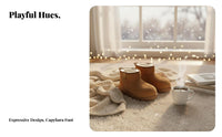 Cute Chunky Capybara winter Boots, Women's Winter Plush Short Ankle, Thick Sole Warm Shoes