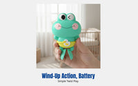 Bath Toy, Wind-Up Swimming Frog, Baby Water Play, Pool & Bathroom, Cute Cartoon, Random Color