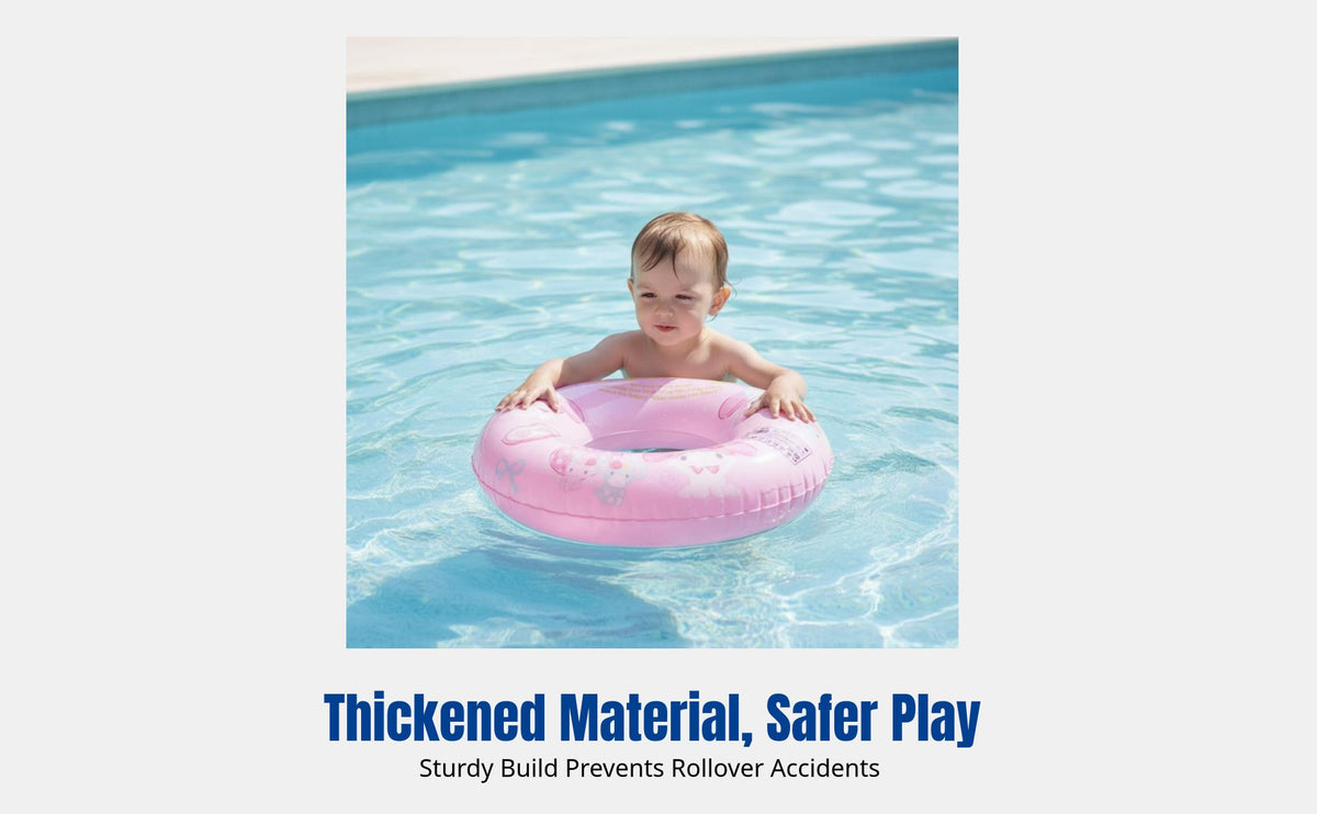 Cartoon Kids Float Ring, Inflatable Underarm Pool Float, Thickened, Anti-Rollover, Random Design