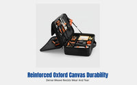 Oxford Tool Bag, Large Capacity, Thick Canvas, Portable Organizer for Electricians