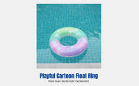 Swimming Ring, Inflatable, Double-Thick PVC, Cartoon Design, Kids Pool Float