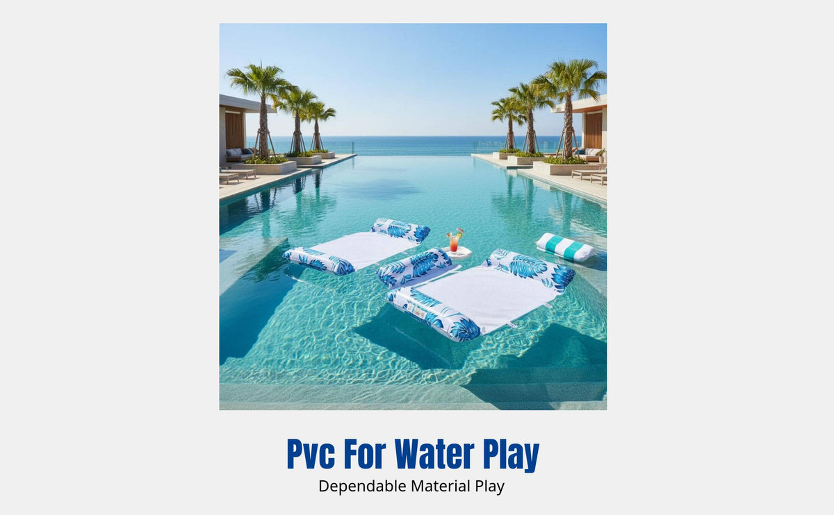 Inflatable Water Float Mat, Multi-Functional Pool Lounger, Foldable Swimming Toy, Strong Buoyancy, Gradient Color