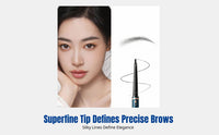 Triangle Tip Eyebrow Definer, Double-Ended, Ultra-Fine, Waterproof, Sweatproof, Smudge-Resistant, Oriental Design